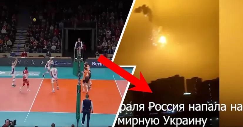Росіяни дивились волейбол, але їм показали правду: війна, геноцид мирного населення, незламні українці