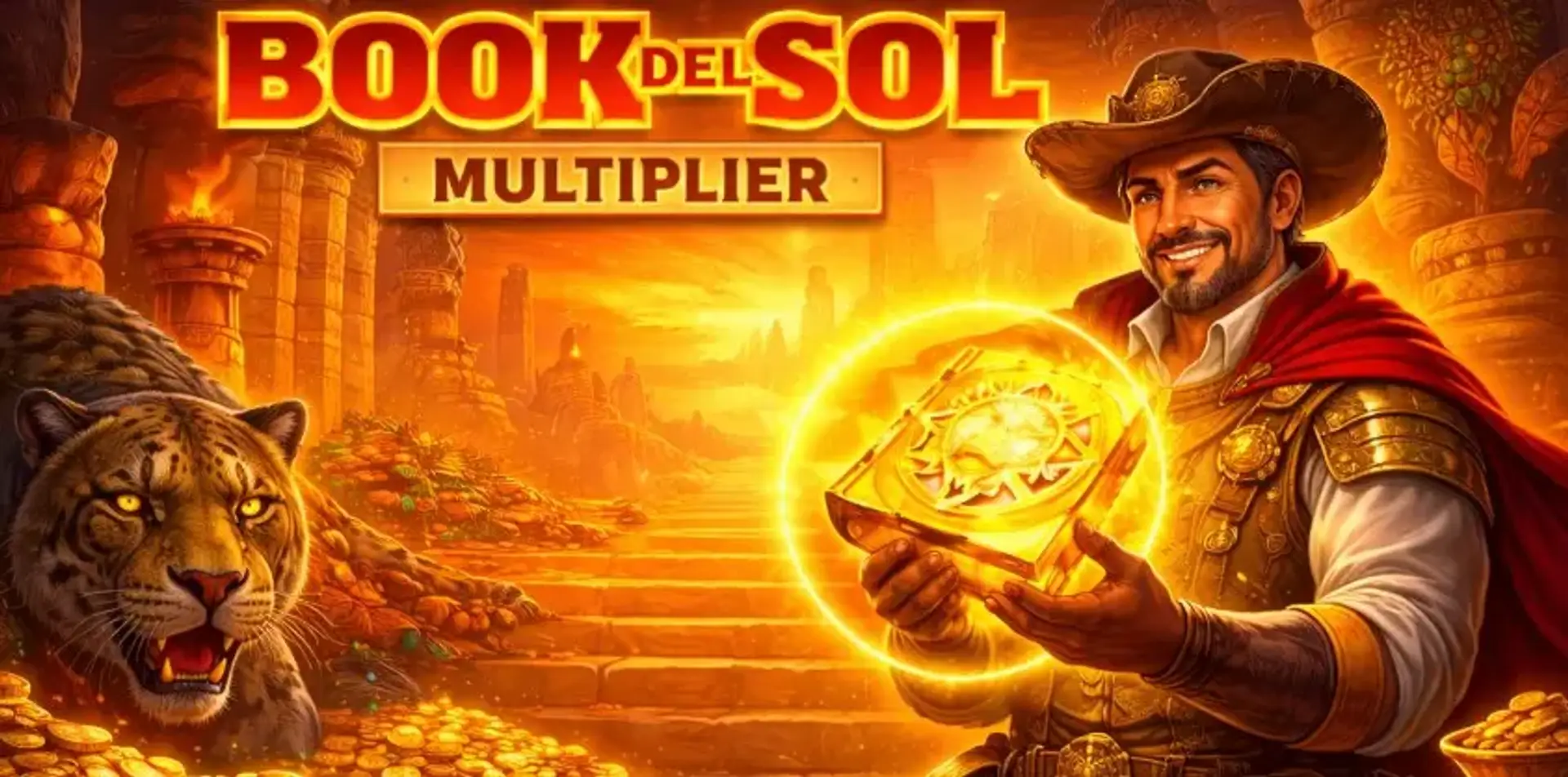 Огляд слота Book del Sol Multiplier від Playson: класичне поле 5×3, RTP 95,94% і джекпот x12 330