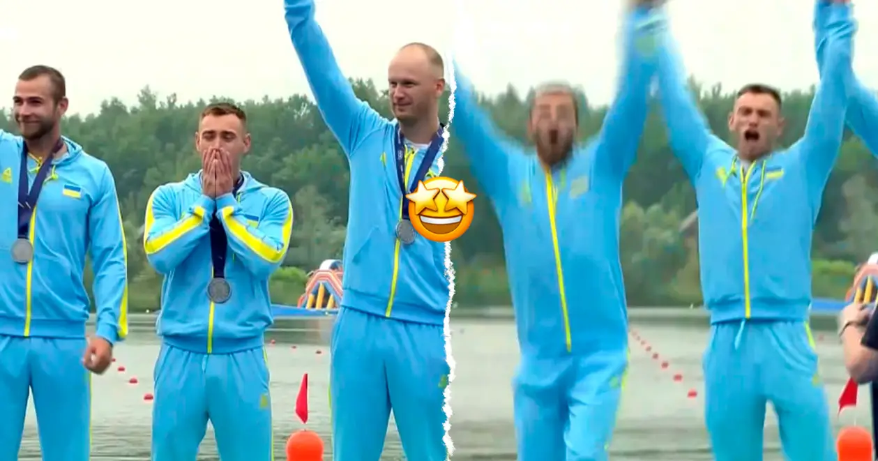 Оце так емоції! Українці стали срібними призерами Європейських ігор у змаганнях байдарок-четвірок на 500 м (ФОТО) 