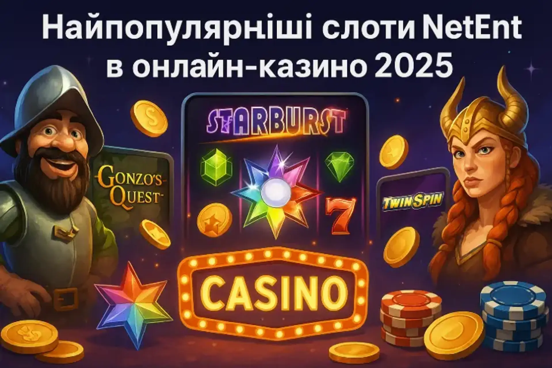 Найпопулярніші слоти Netend в онлайн-казино 2025