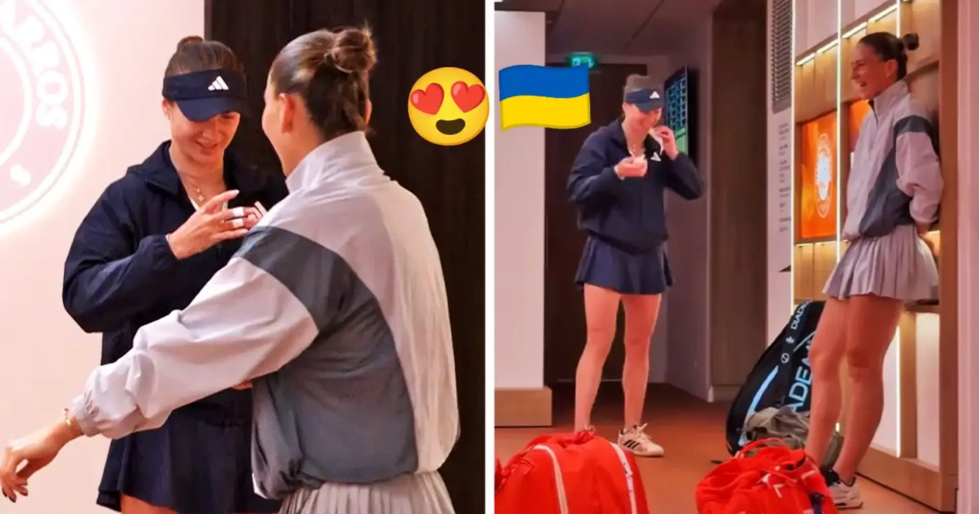Відео: Світоліна та Костюк мило спілкувалися перед стартом історичного чвертьфіналу «Ролан Гаррос»