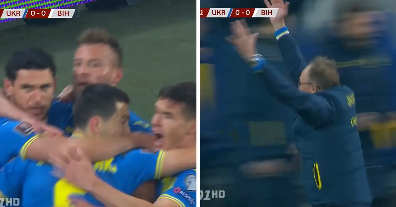 Эмоции Петракова после гола сборной Украины - топ. Радости тренера не было границ