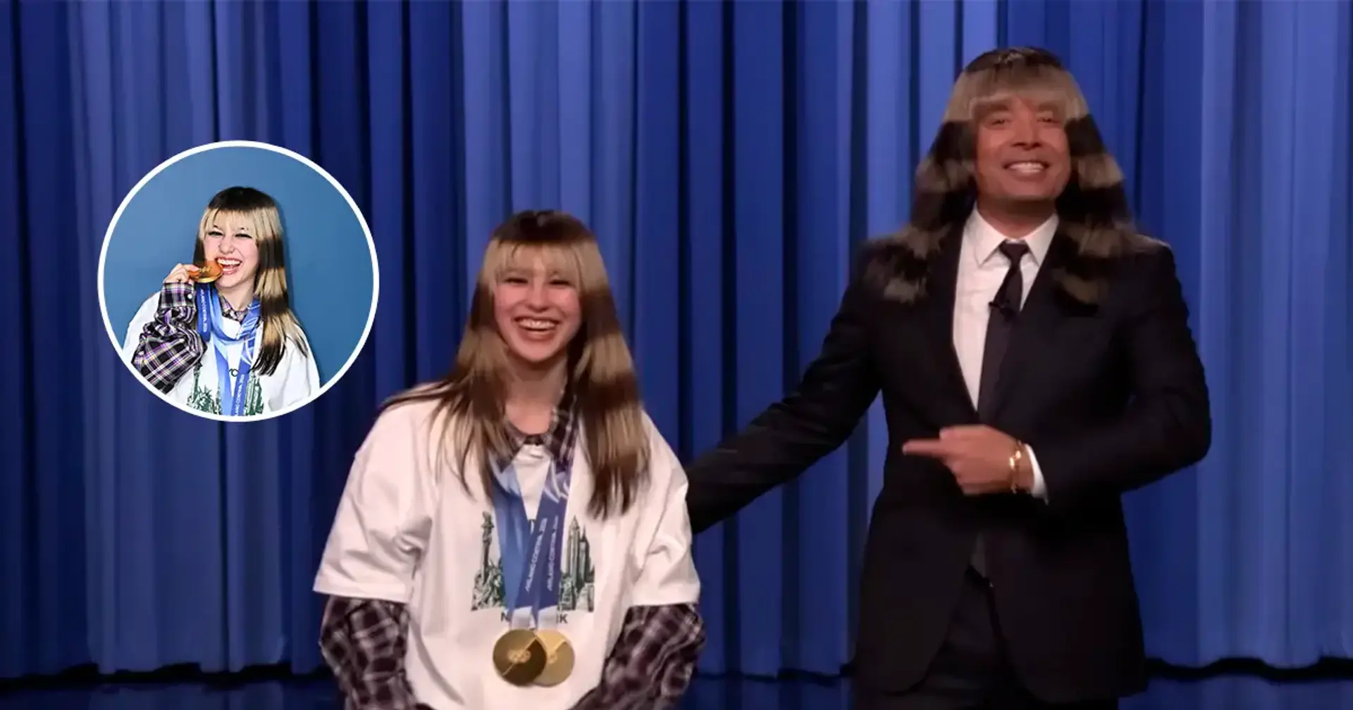Олімпійська чемпіонка з фігурного катання Аліса Лью стала гостею The Tonight Show Джиммі Феллонна