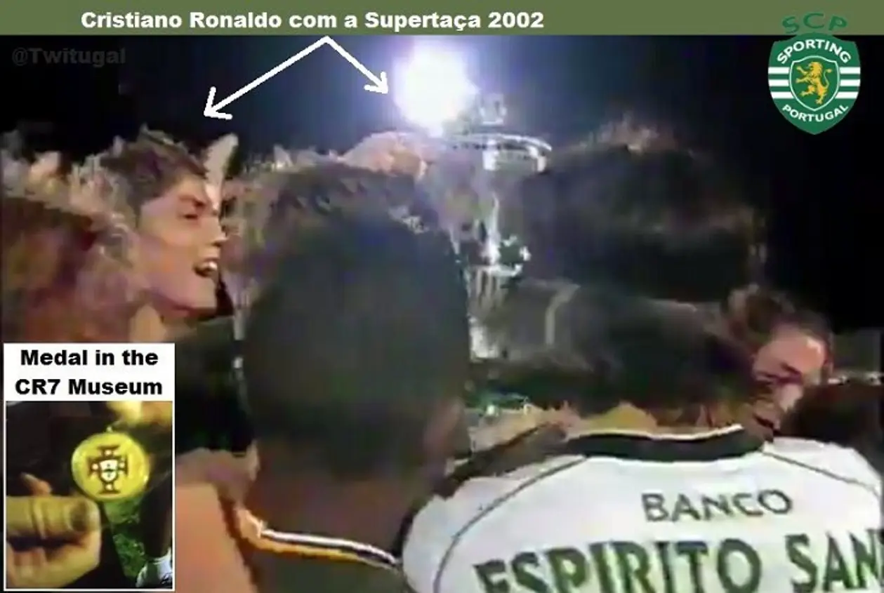 В 2002-м Роналду выиграл первый трофей в карьере и единственный в Португалии. Хотя не сыграл ни минуты