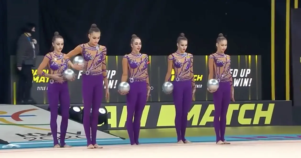 Фантастическое выступление украинских гимнасток с 5 мячами на золото